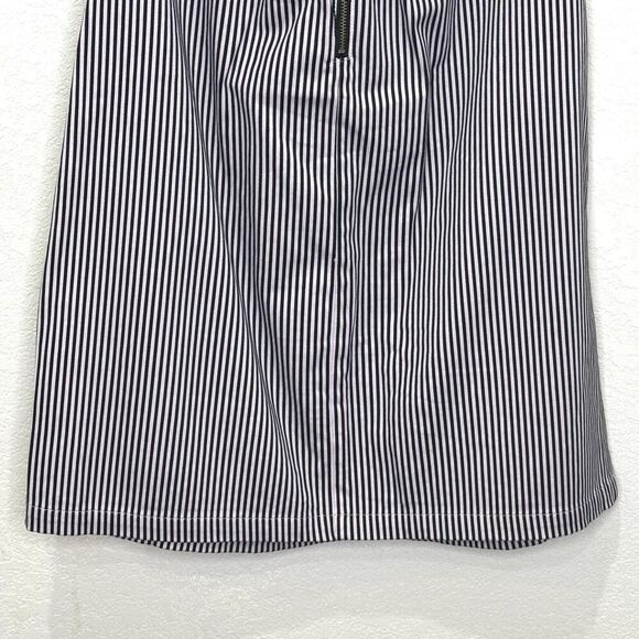 Volcom Frochickie Dress Womens Small Black White Stripe Strapless Zip Cotton - Picture 9 of 11